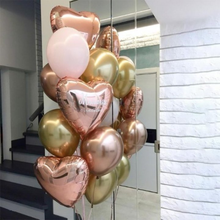 Фонтан шаров "От сердечка" с доставкой в Элисте