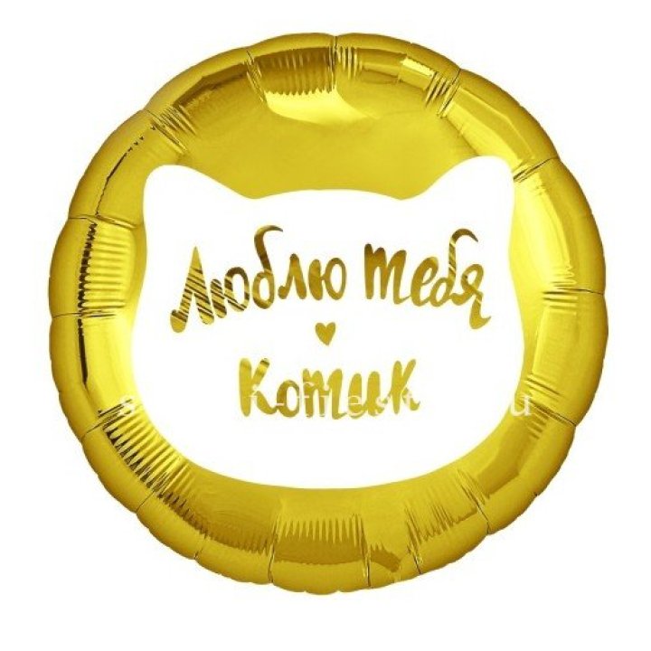 Фольгированный шар "Люблю тебя, Котик" в Элисте