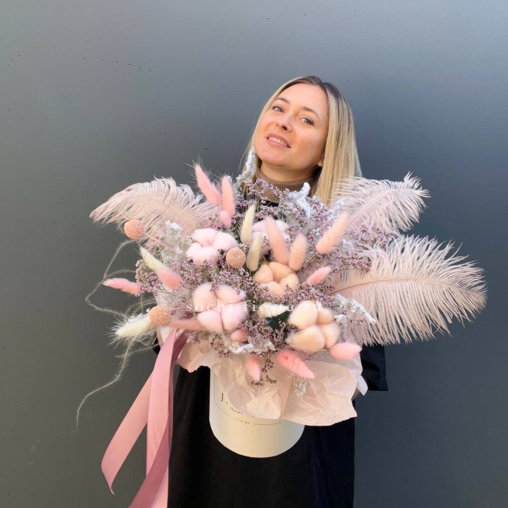 Авторский бокс с сухоцветами в Элисте