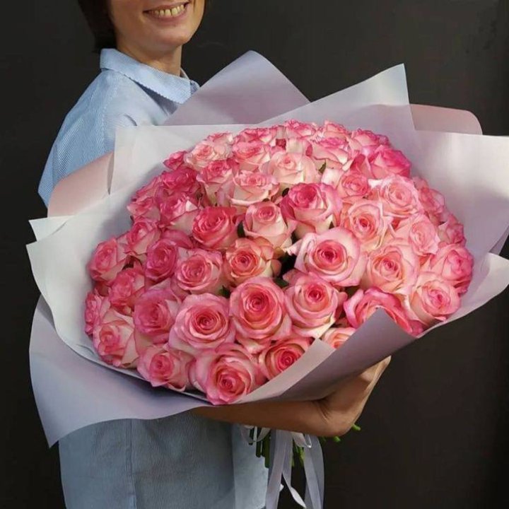 101 роза Джумилия в оформлении  в Элисте