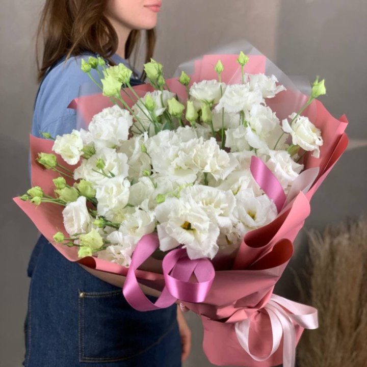 Букет эустом "Пудра" в Элисте