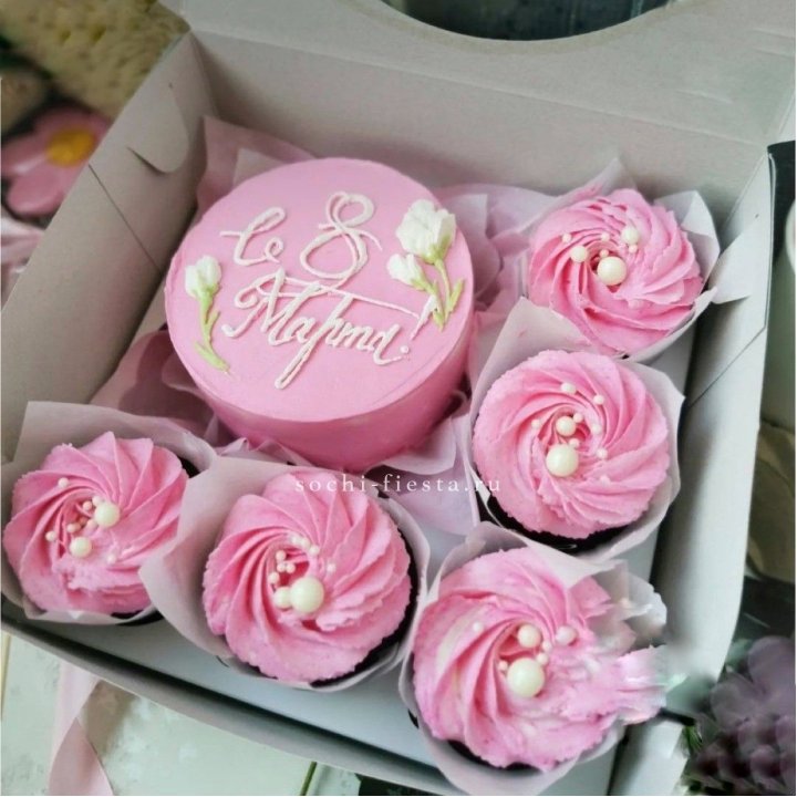 Капкейки и бенто-торт "8 марта!" в Элисте