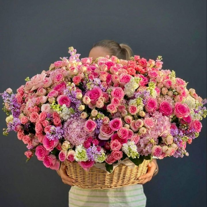 Цветочная корзина гигант №5 в Элисте