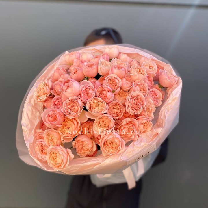 Букет из 21 пионовидной розы Джульетта в Элисте