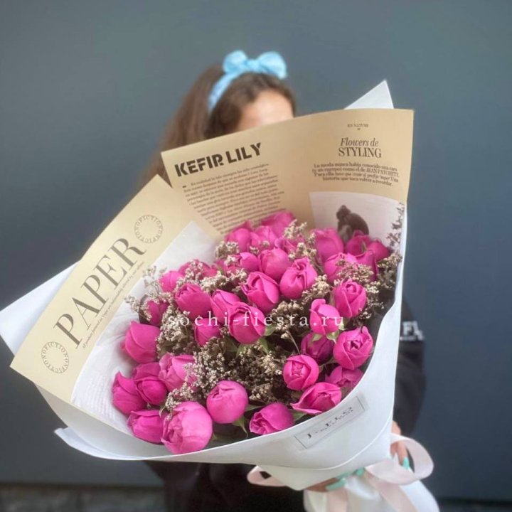 Пионовидные розы баблс №3 с доставкой в Элисте