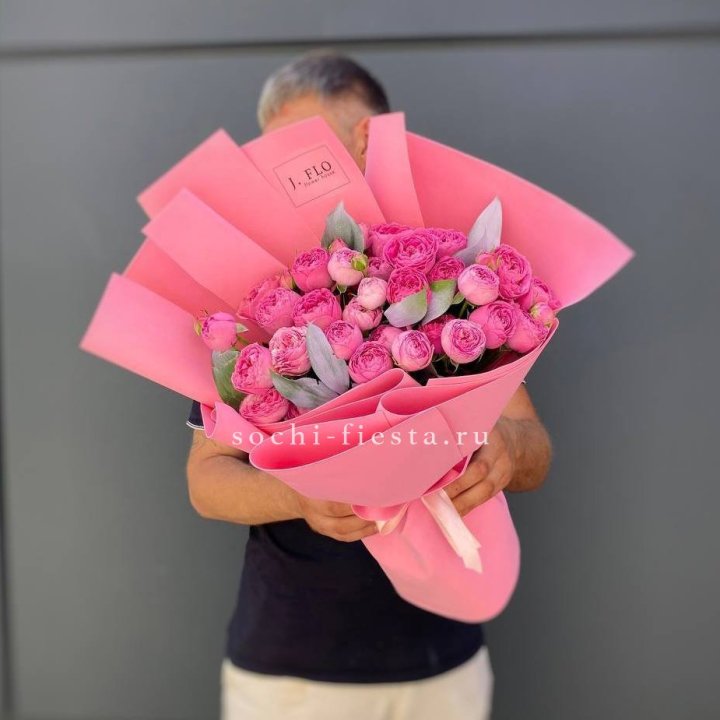 Пионовидные розы баблс №2 с доставкой в Элисте