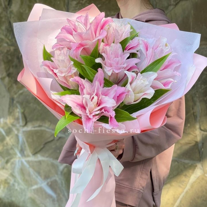 Букет пионовидных лилий №2 в Элисте