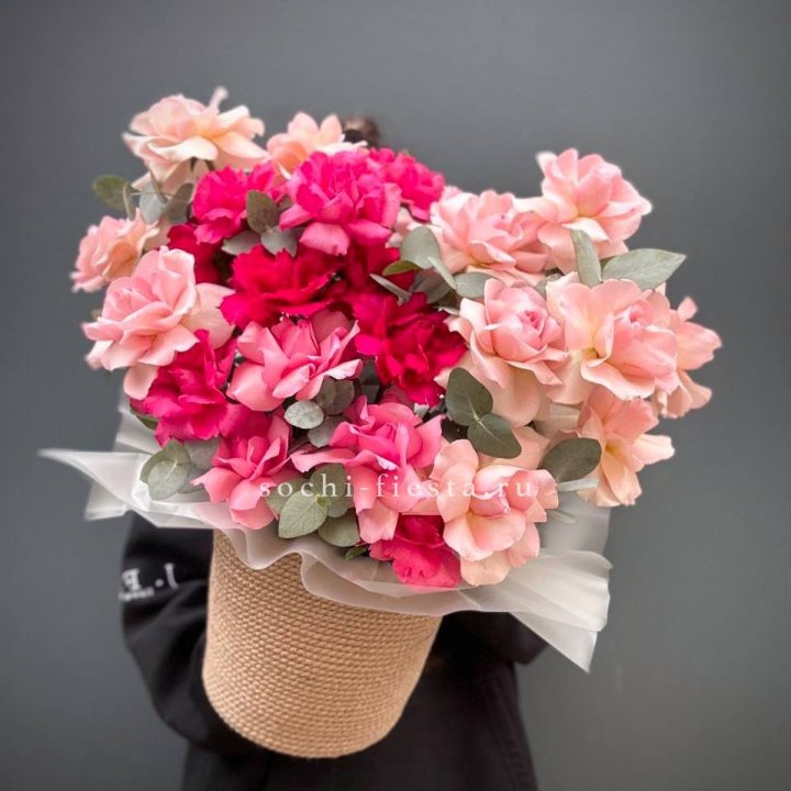 23 Французские розы Микс в боксе в Элисте