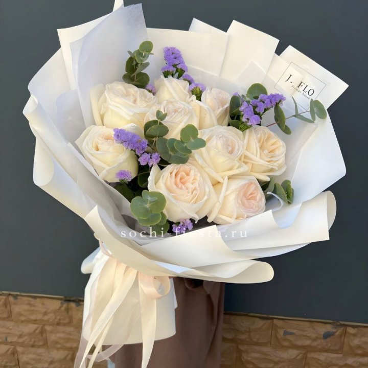 Букет из роз Вайт охара в Элисте