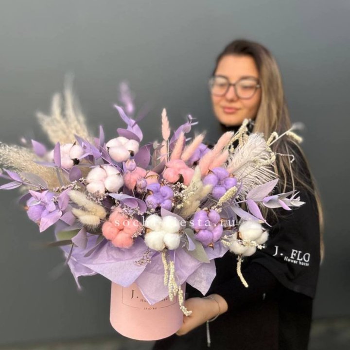 Авторский бокс с сухоцветами №4 в Элисте